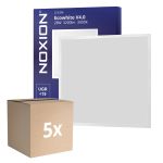 Monipakkaus 5x Noxion LED Paneeli Ecowhite V4.0 28W 3200lm - 830 Lämmin Valkoinen | 60x60cm - UGR <19 - Philips driver